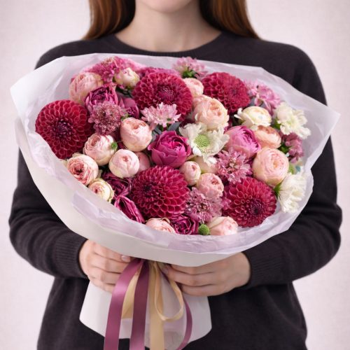 Букет «Сердце в цвету»