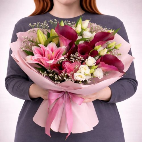 Букет «Розовая симфония»